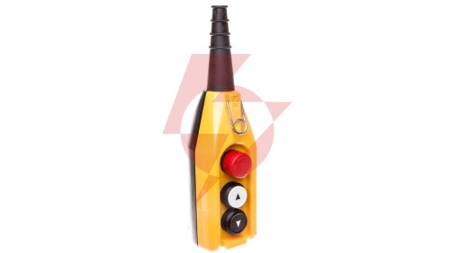 Kaseta sterownicza, 3 przyciski, w tym przycisk awaryjnego stopu 30 mm, jedna prędkość, T0-PV3E30B2