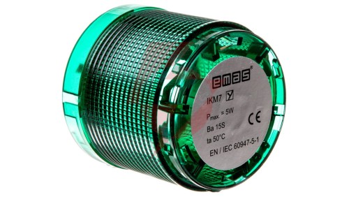 Moduł sygnalizacyjny 70mm, bez źródła światła, zielony, T0-IKM7Y