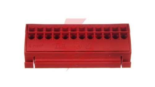 Blok potencjałowy 4mm2 czerwony 812-103