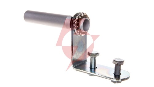 Podstawa kolumny świetlnej 100 mm do montażu bocznego, aluminiowa, wyjście przewodów w dół, T0-IKAD01