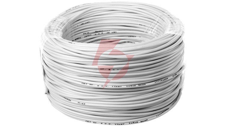 Kabel telekomunikacyjny YTKSY 1x4x0,5 /100m/