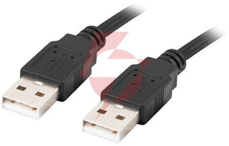 Kabel usb-a m/m 2.0 0.5m czarny lanberg