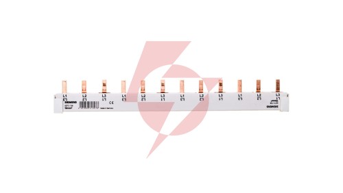 Szyna łączeniowa 3P 10 mm2 sztyftowa 12 modułowa (4x3P) do cięcia (2 zaślepki w komplecie) 5ST3738