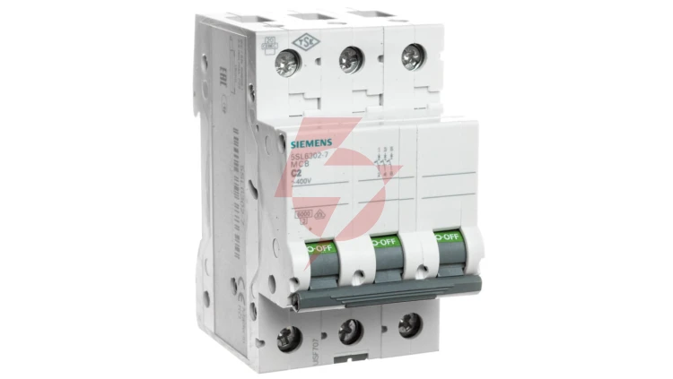 Wyłącznik nadprądowy 3P C 2A 6kA AC SENTRON 5SL6302-7