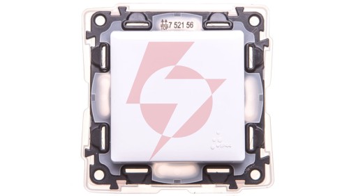 VALENA LIFE Łącznik schodowy biały IP44 10A 752156