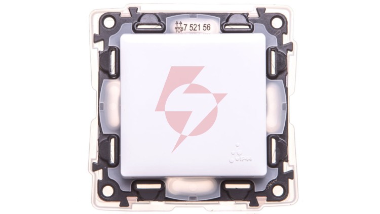 VALENA LIFE Łącznik schodowy biały IP44 10A 752156