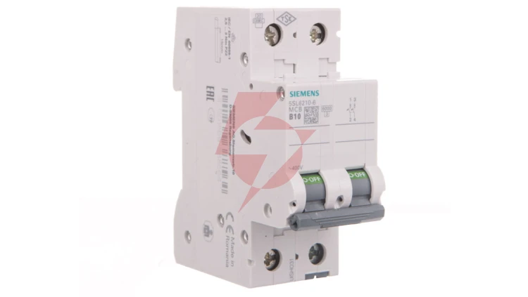 Wyłącznik nadprądowy 2P B 10A 6kA AC SENTRON 5SL6210-6