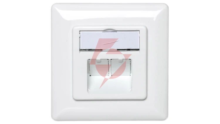 Gniazdo teleinformatyczne natynkowe 2x RJ45 STP kat. 5e DN-9002-N