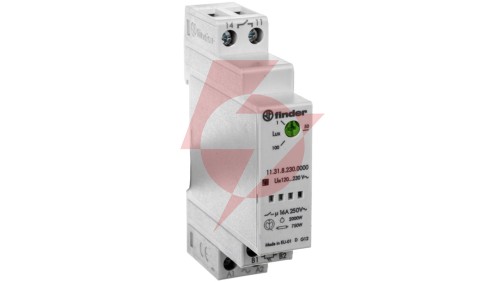 Wyłącznik zmierzchowy 1Z 16A 230V AC 17,5mm IP20 czujnik zewnętrzny 1-100lx 11.31.8.230.0000