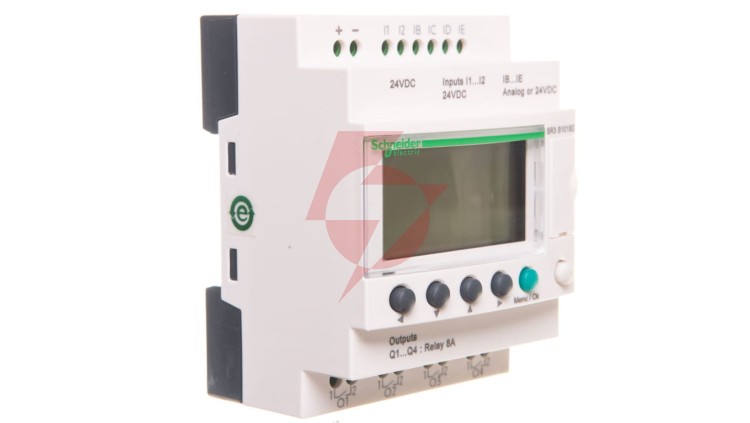 Moduł programowalny ZELIO LE 6we cyfrowych 4wy przekaźnikowe 24V DC RTC/LCD SR3B101BD