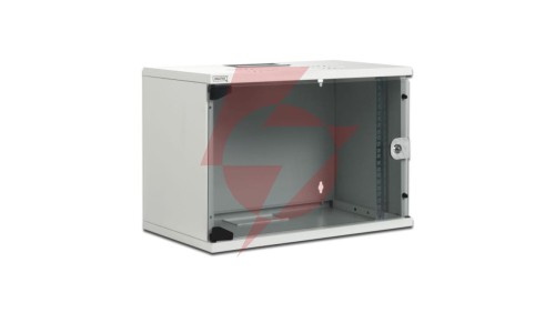 Szafa krosowa SoHo wisząca niedzielona 19 cali 9U 520x400 szara, niezmontowana DN-19 09-U-S-1