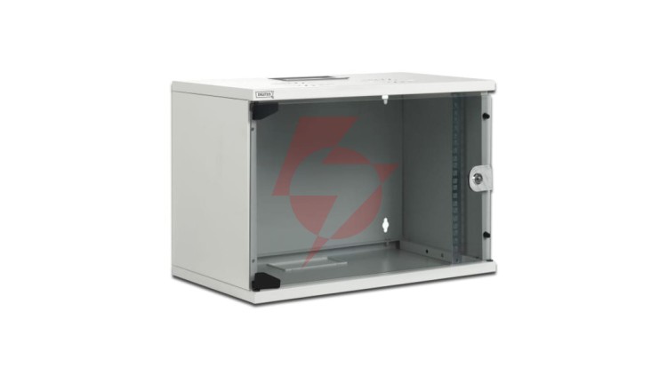 Szafa krosowa SoHo wisząca niedzielona 19 cali 9U 520x400 szara, niezmontowana DN-19 09-U-S-1