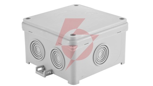 Puszka n/t hermetyczna pusta 98x98x60mm IP54 z dławicą zintegrowaną szara N90x90F 35220002