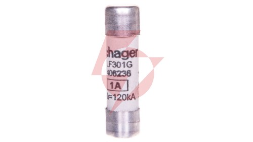 Wkładka topikowa cylindryczna BiWtz 10x38 mm gG 1A 500V AC LF301G /10szt./