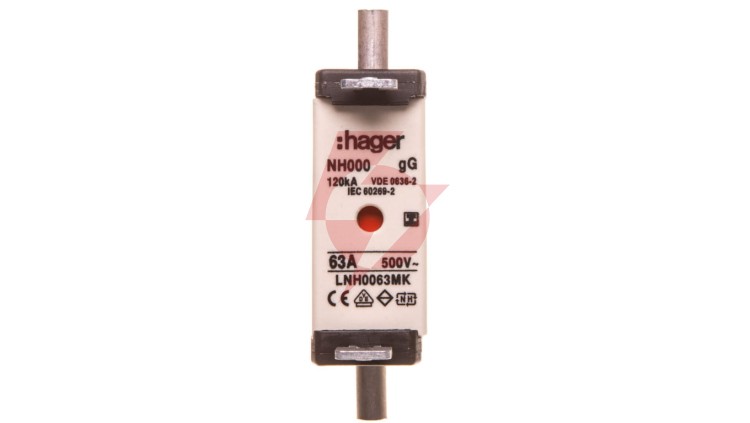 Wkładka bezpiecznikowa NH000 63A gG 500V WT-000 LNH0063MK