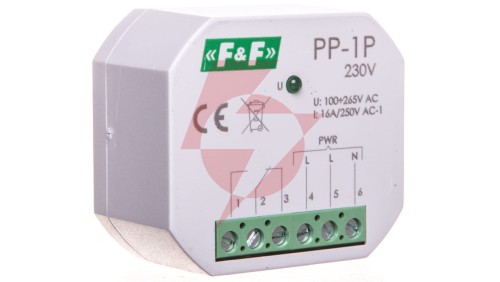 Przekaźnik elektromagnetyczny 1P 16A 250V AC PP-1P-230V