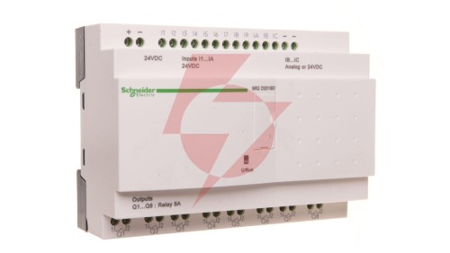 Sterownik programowalny 12 wejść 8 wyjść 24V DC RTC/LCD Zelio SR2D201BD