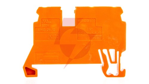 Złączka 3-przewodowa 2,5mm2 pomarańczowa 870-682