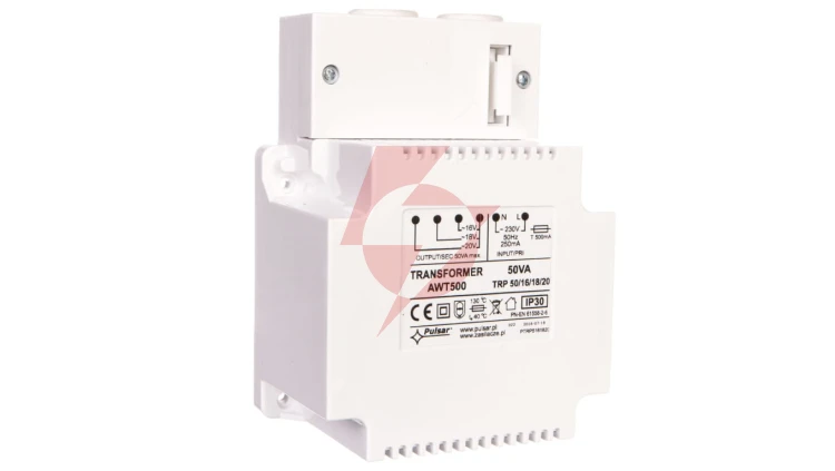 Zasilacz niebuforowy transformatorowy 230VAC 3A/2,8A/2,5A TRP 50VA/16V/18V/20V AWT 500