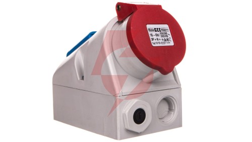 Gniazdo stałe Kombi 16A 5P 400V + 2P+Z 230V IP44 1015