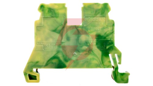 Złączka 2-przewodowa PE 2,5mm2 żółto-zielona 870-907