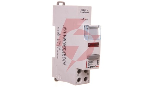 Łącznik modułowy bistabilny z lampką LED 1R 20A 110/400V AC LP452 412915