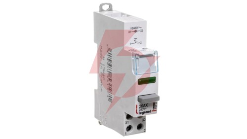 Łącznik modułowy bistabilny z lampką LED 1Z 20A 110/400V AC LP451 412914