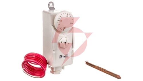 Termostat ręczny z czujnikiem T80F 0-90C 16A 230V biały P5682