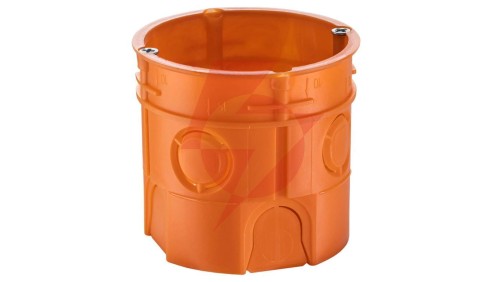 Puszka podtynkowa 60mm głęboka z wkrętami pomarańczowa Z60DFw 33035008 /50szt./