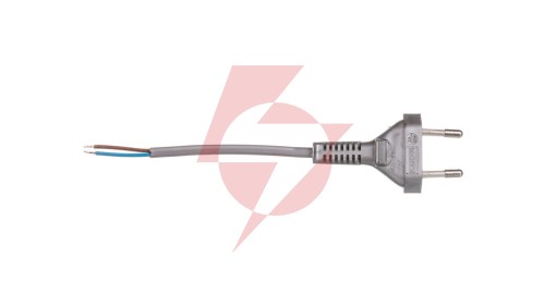 Przewód przyłączeniowy bez wyłącznika 190cm srebrny SP-190/2X0,5/-SRB YNS10000439
