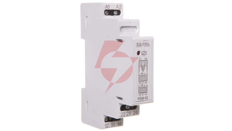 Przekaźnik elektromagnetyczny 12V AC/DC 2x8A PEM-02/012 EXT10000095