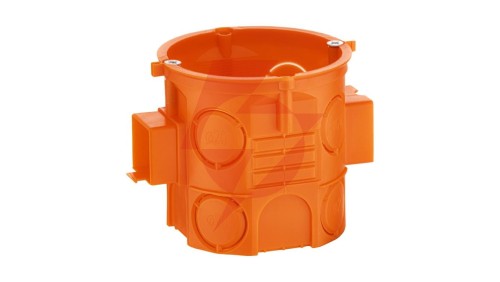 Puszka podtynkowa 60mm głęboka z wkrętami pomarańczowa S60DFw 33069008 /110szt./