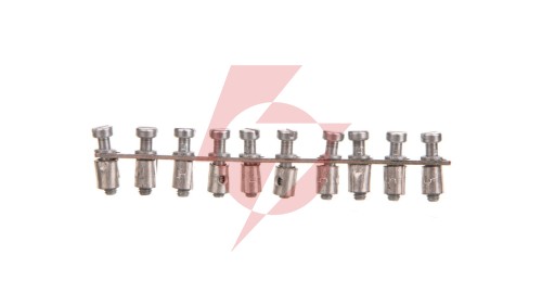 Mostek poprzeczny 10-torowy, raster 6,1mm szary Q 10 AKZ4 0368600000