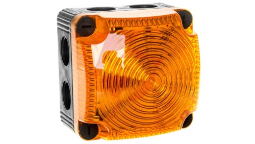 Sygnalizator ostrzegawczy żółty 24V DC LED stały IP65 853.300.55