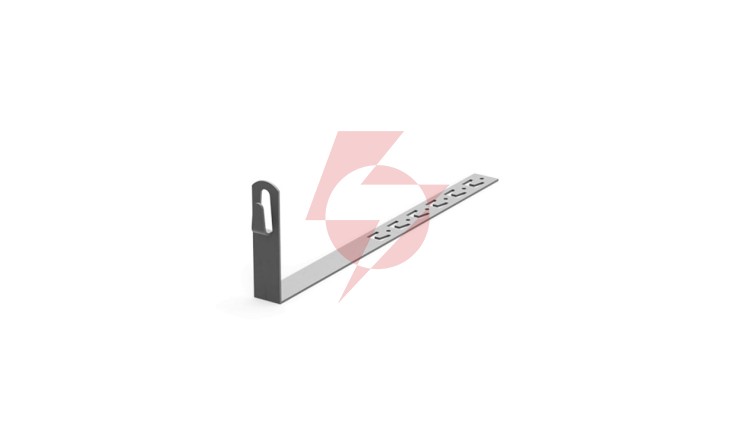 Uchwyt pod dachówkę L-330mm H-100mm ocynk z zaczepami 10.2.1/Z OG /91002702/