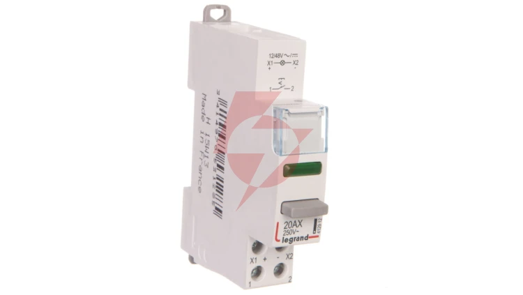 Łącznik modułowy bistabilny z lampką LED 1Z 20A 12/48V AC/DC LP441 412912