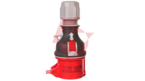 Gniazdo przenośne 16A 4P 400V czerwone TWIST GPP 16/4 IP44 921871
