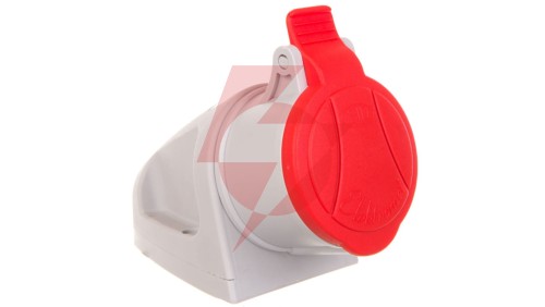 Gniazdo stałe 16A 5P 400V czerwone MINI GSM 16/5 IP44 921860