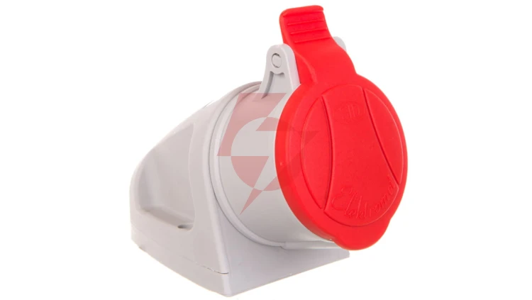 Gniazdo stałe 16A 5P 400V czerwone MINI GSM 16/5 IP44 921860