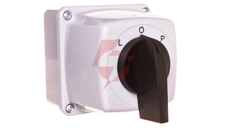 Łącznik krzywkowy L-0-P 3P 25A IP44 Łuk E25-43 w obudowie 952542