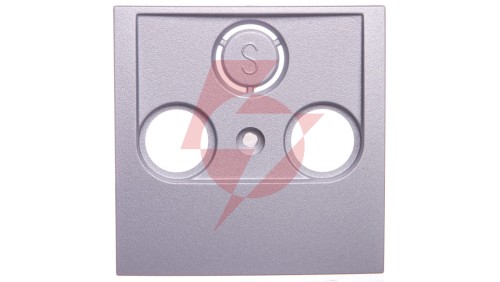 B7. Element centralny gniazda antenowego 2- wyjściowego aluminium 12031404