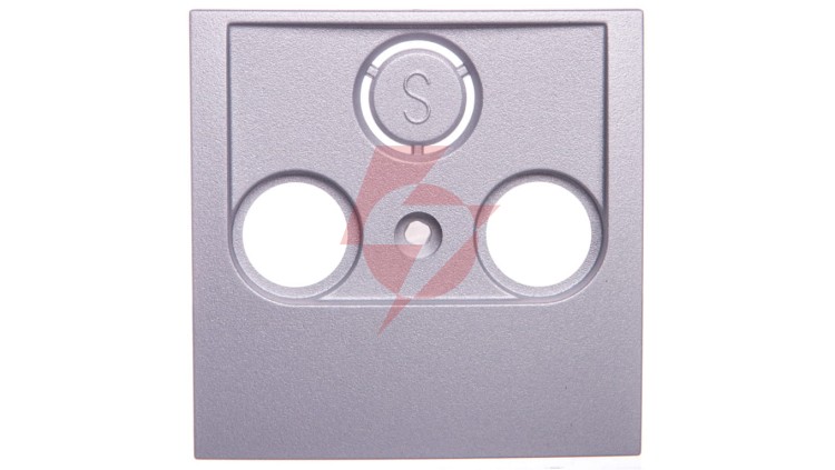 B7. Element centralny gniazda antenowego 2- wyjściowego aluminium 12031404