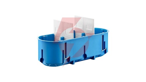 Puszka podtynkowa potrójna 60mm regips głęboka niebieska P3x60D 32104203