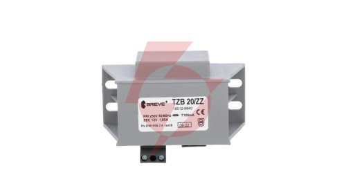 Transformator 1-fazowy bezpieczeństwa TZB 20/ZZ 230/ 12V 1,66A, Ta 40, 16012-9940