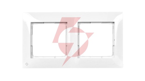 Simon 54 Premium Ramka podwójna antybakteryjna biała DR2/AB11