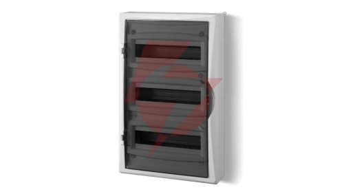Rozdzielnica modułowa 3x12 n/t ECONOMIC BOX RN 3/36 drzwi transparentne (N+PE) IP40 2506-01