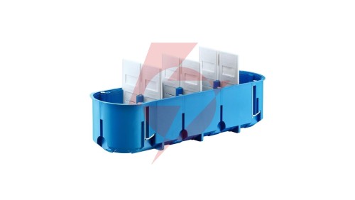 Puszka podtynkowa poczwórna 60mm regips głęboka niebieska P4x60D 32097203