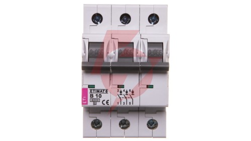 Wyłącznik nadprądowy 3P B 10A 6kA AC ETIMAT 6 002115514