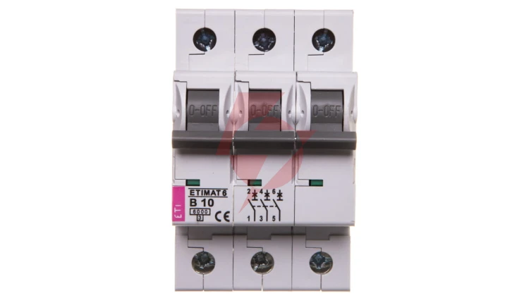 Wyłącznik nadprądowy 3P B 10A 6kA AC ETIMAT 6 002115514