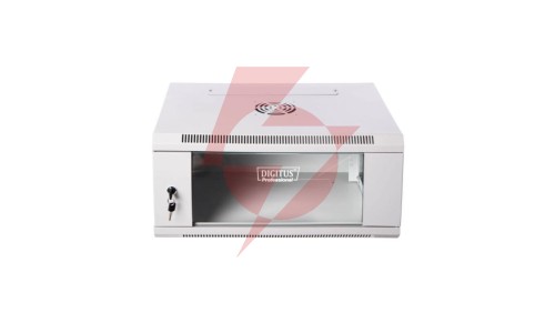 Szafa krosowa wisząca niedzielona 19 cali 6U 600x368x450 szara DN-W19 06U/450
